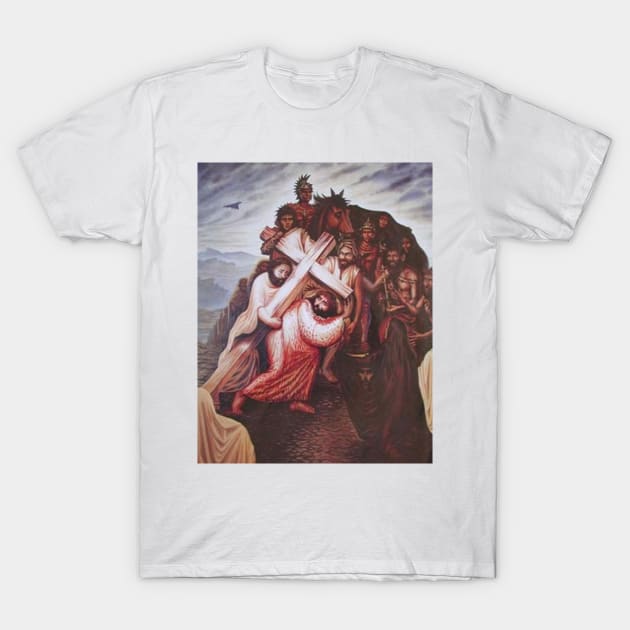 Jesus illusion 2 in 1 T-Shirt by ianticevic